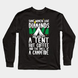 Women Camping Long Sleeve T-Shirt